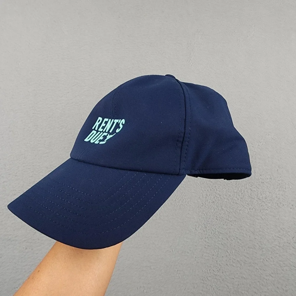Under Armour Hat Cap Strap Back Womens One Size Blue Rent's Due UA Free Fit NWT